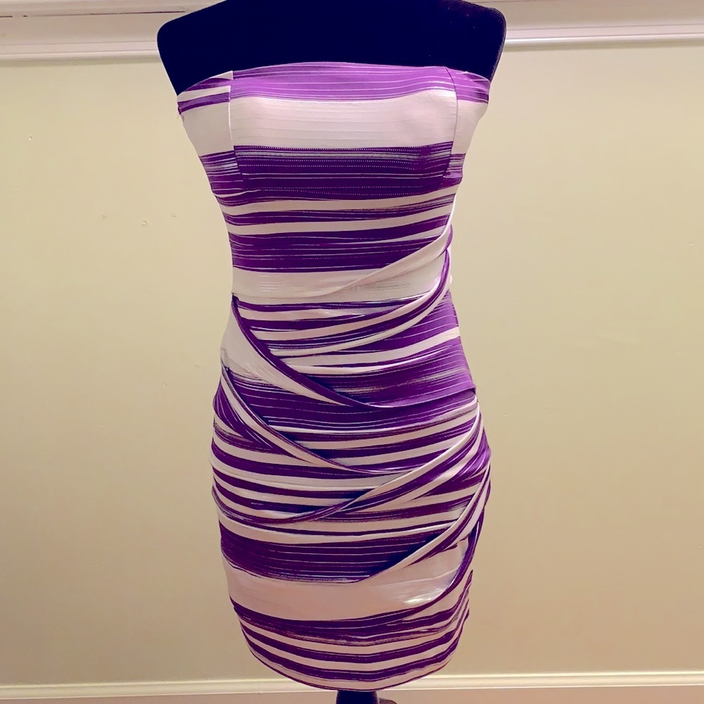 💜Mini Dress, Strapless and short💜